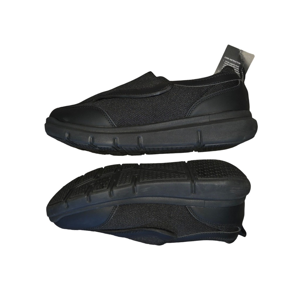 FitVille Rebound Core Walking Shoes Mens 13 EW Black Extra Wide Adjustable NWT - Picture 3 of 8